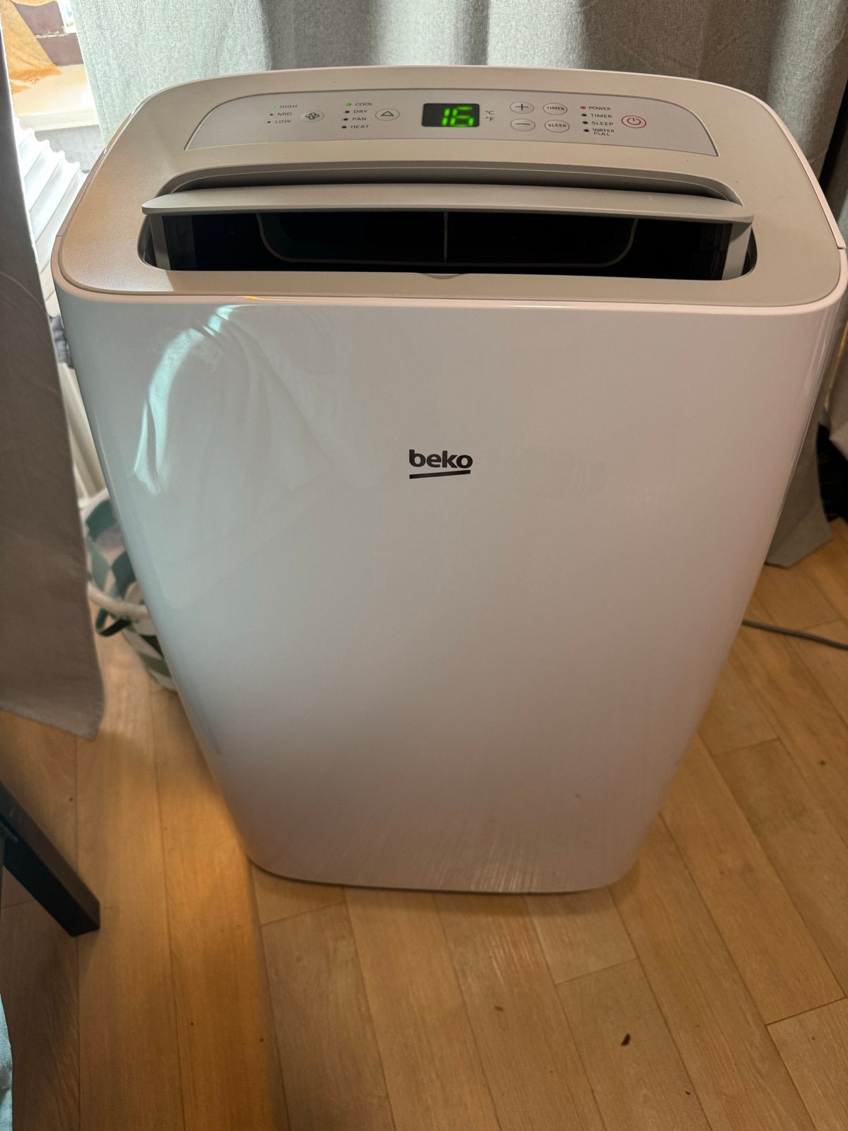Beko Mobiele Airco BEPB 12 H - Weinig gebruikt, Witgoed en Apparatuur, Airco's, Minder dan 60 m³, 3 snelheden of meer, Ophalen of Verzenden