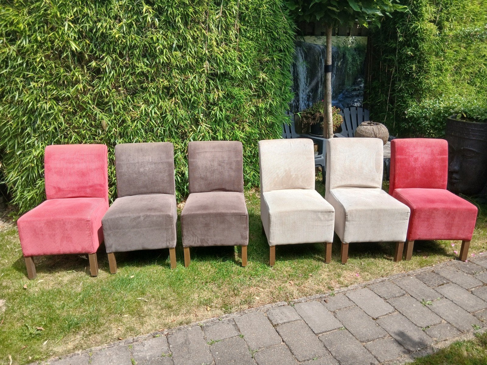 6 eetkamerstoelen, Huis en Inrichting, Stoelen, Ophalen, Gebruikt, Overige kleuren, Vijf, Zes of meer stoelen