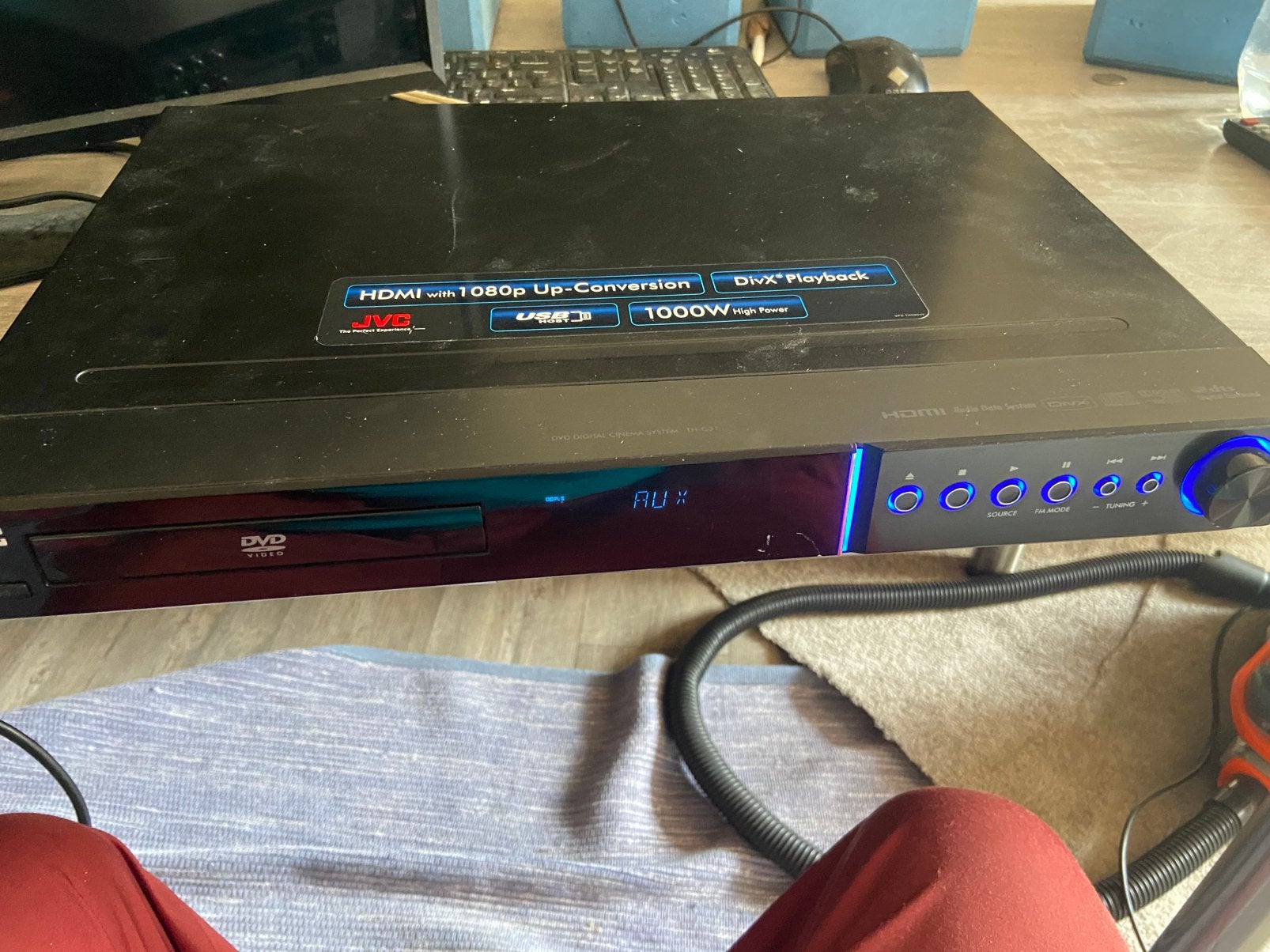 Jvc xv-thg31 blijft in aux mode hangen, Ophalen, JVC, Dvd-speler