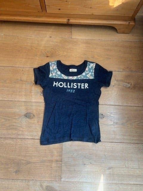 T-shirt Hollister XS, Blauw, Ophalen of Verzenden, Zo goed als nieuw, Korte mouw