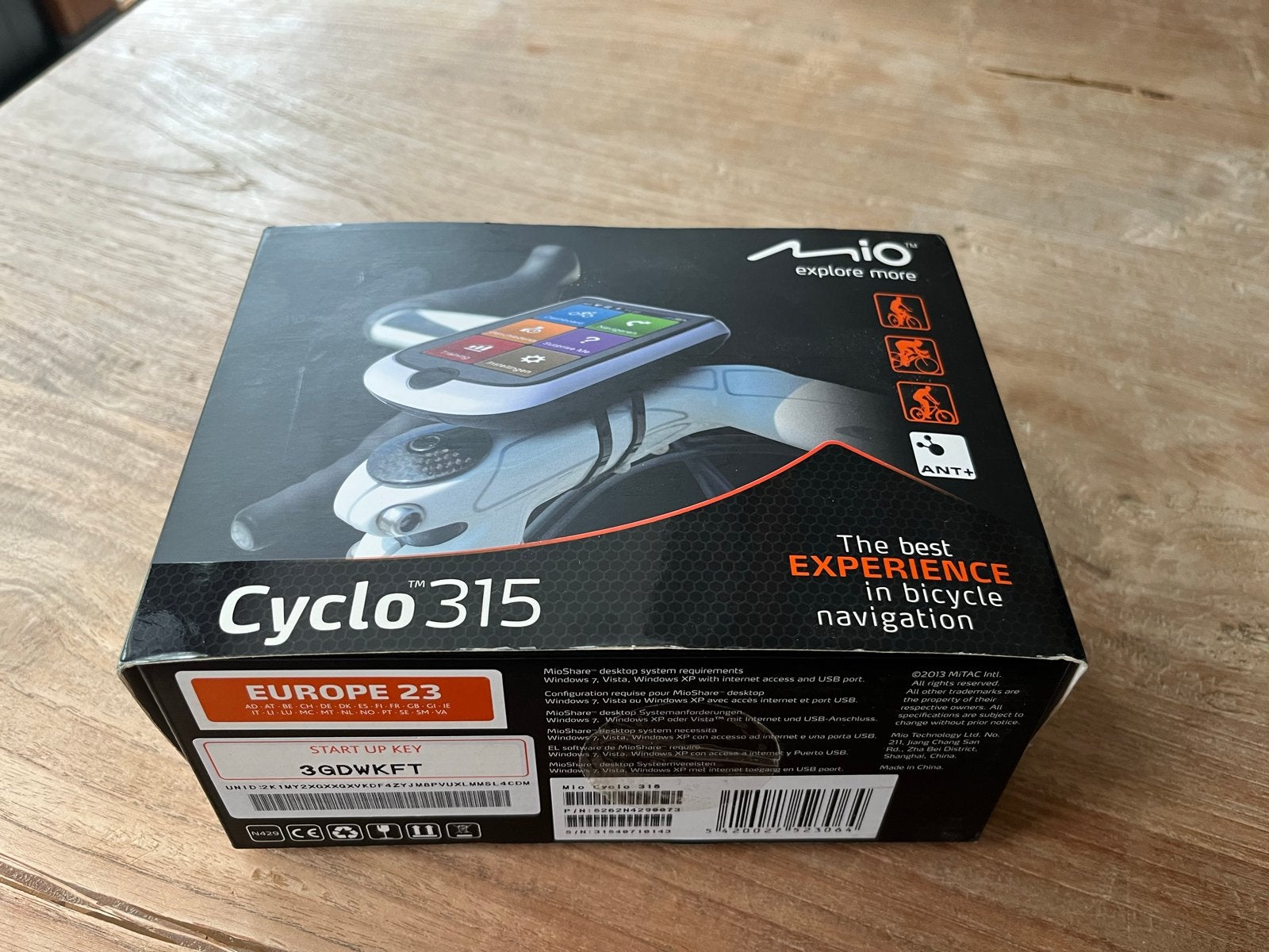 Mio Cyclo 315 Fietsnavigatie met ANT+ en Europa Kaarten, Fietsen en Brommers, Fietsaccessoires | Fietscomputers, Ophalen, GPS