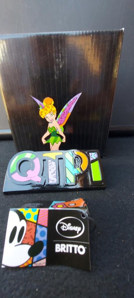 Disney Showcase Britto Tinkerbell wordplaque, Ophalen, Mickey Mouse, Zo goed als nieuw, Beeldje of Figuurtje