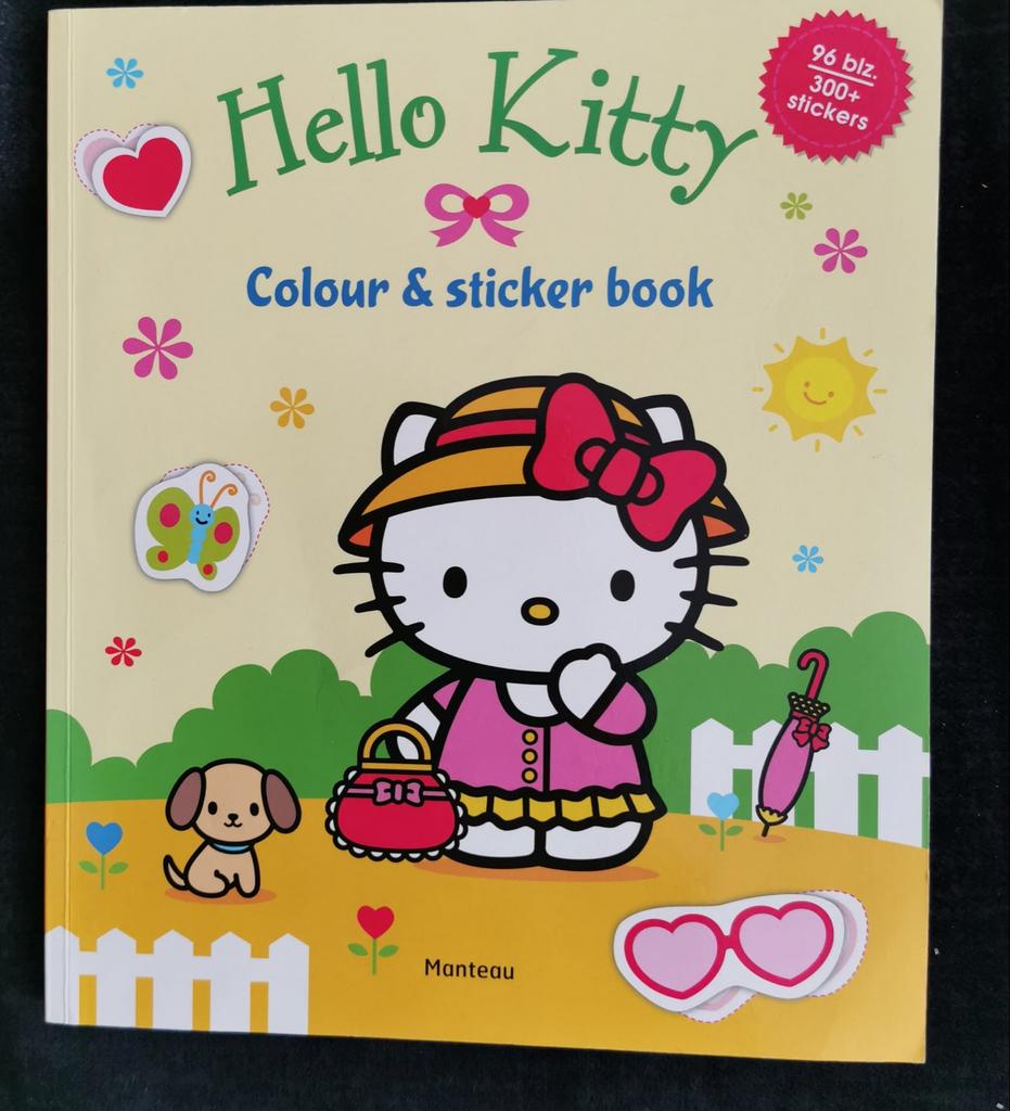 Gebruikt Hello Kitty kleur- en stickerboek, Ophalen of Verzenden, Gebruikt, Knutselen
