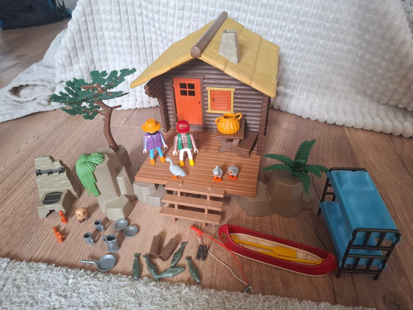 Playmobil blokhut 3826, Ophalen, Gebruikt, Gebouw, Complete set