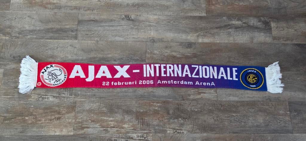 Sjaal Ajax - Internazionale, Ophalen of Verzenden, Zo goed als nieuw, Ajax, Vaantje of Sjaal