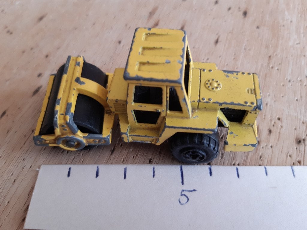 Majorette Wals wagen nr 226 geel 8 cm, Hobby en Vrije tijd, Modelauto's | 1:50, Gebruikt, Bus of Vrachtwagen, Majorette, Ophalen of Verzenden