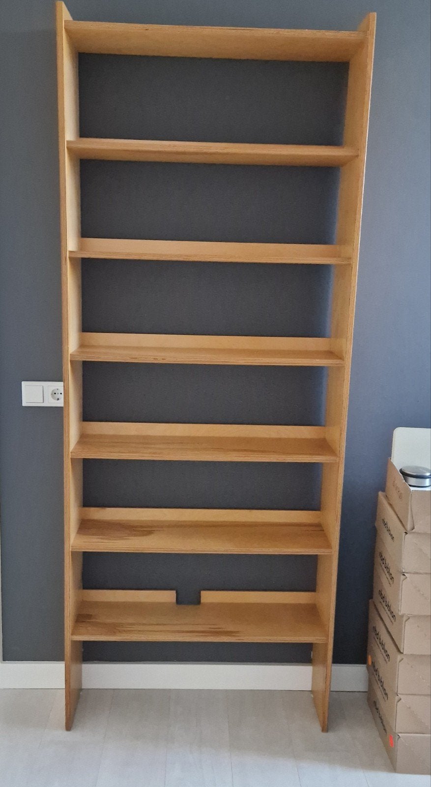 Houten boekenkast, Huis en Inrichting, Kasten | Stellingkasten, Ophalen, Gebruikt