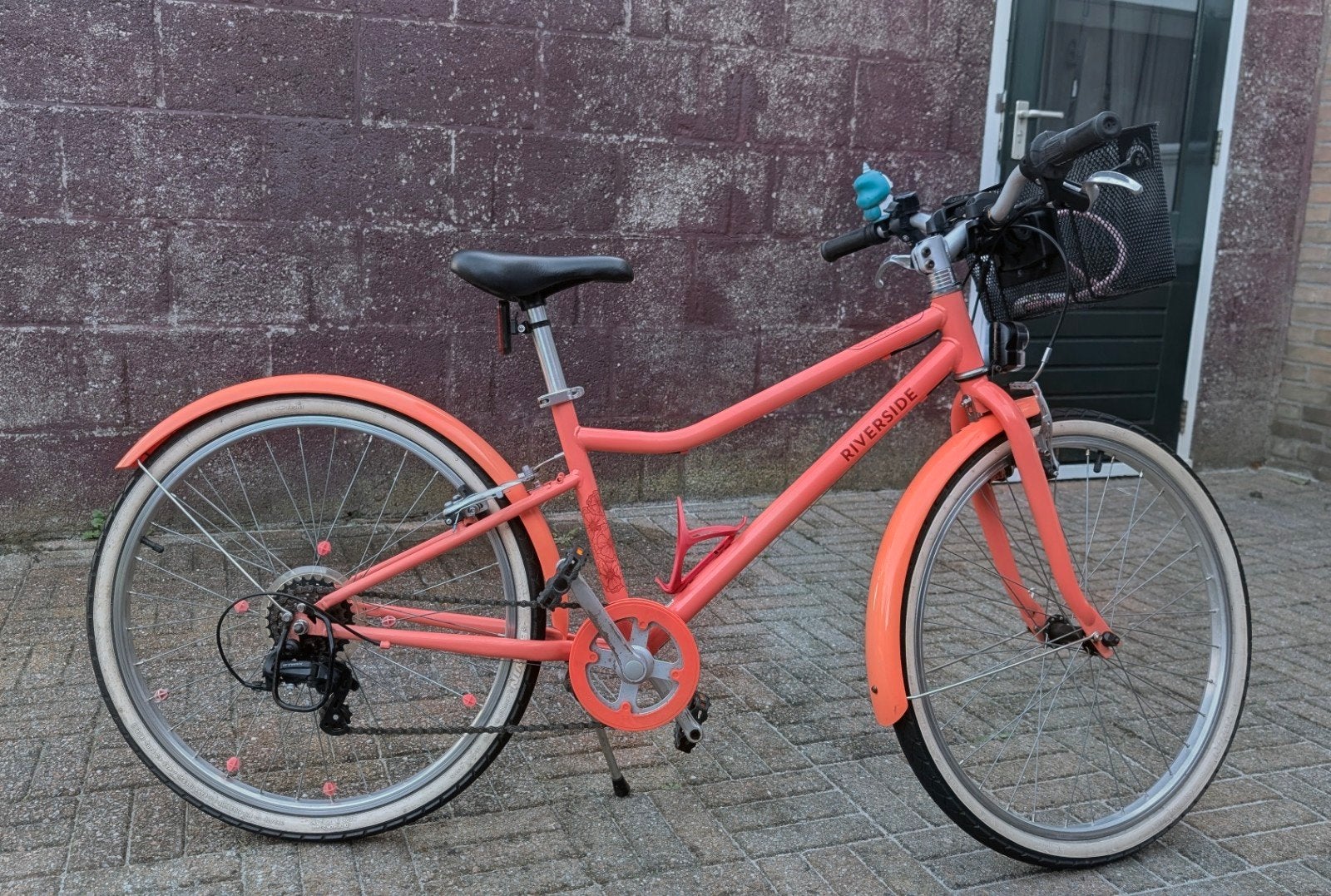 Prachtige B'TWIN Riverside meisjesfiets (24 inch) - Als nieu, Fietsen en Brommers, 24 inch, Velgrem, Riverside, Ophalen of Verzenden