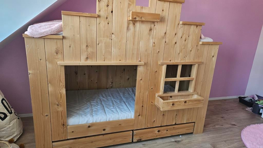 Bedhuisje stapelbed, Ophalen, Hoogslaper