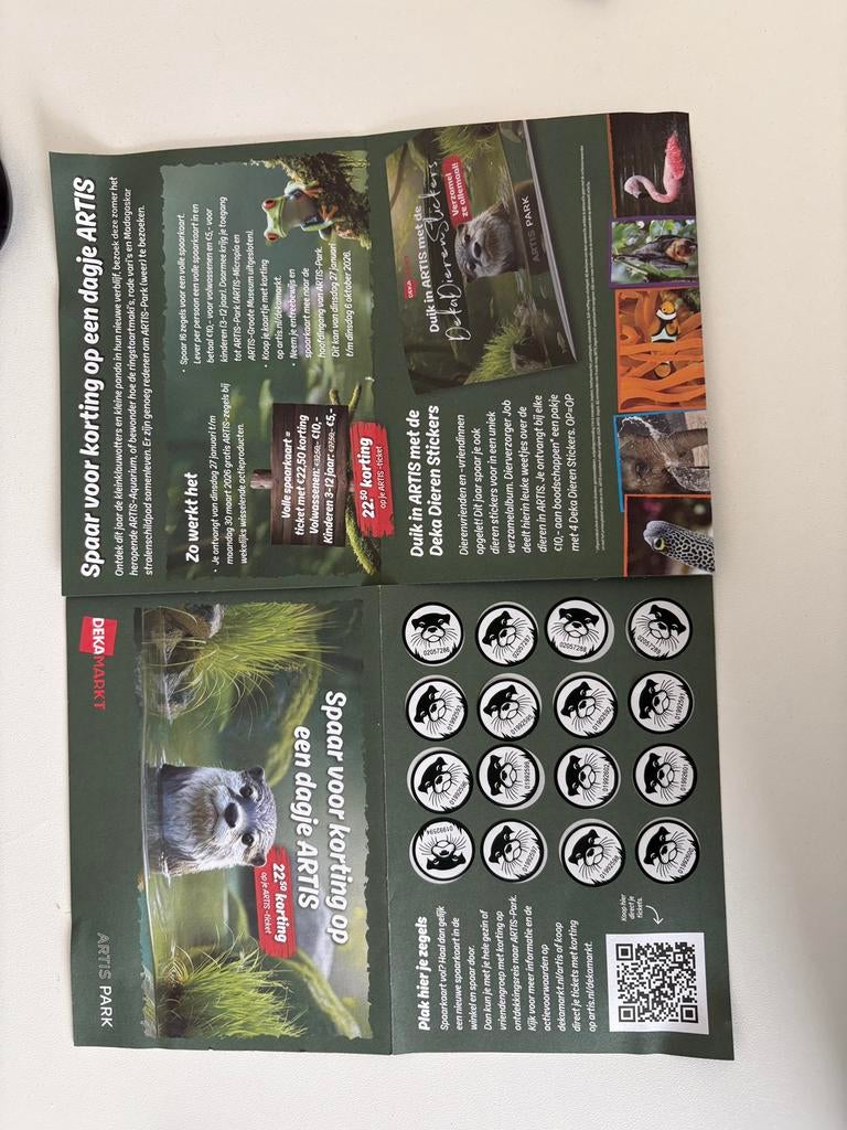 Eén spaarkaart Dekamarkt - voor flinke korting op toegang !, Eén persoon, Kortingskaart