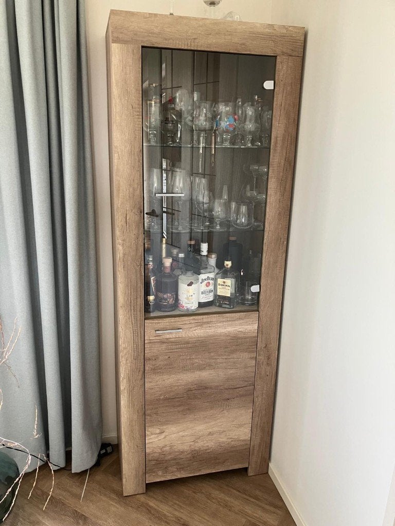 drankkast, Huis en Inrichting, Woonaccessoires | Wijnrekken, Ophalen, Gebruikt, 25 flessen of meer, 75 cm of meer