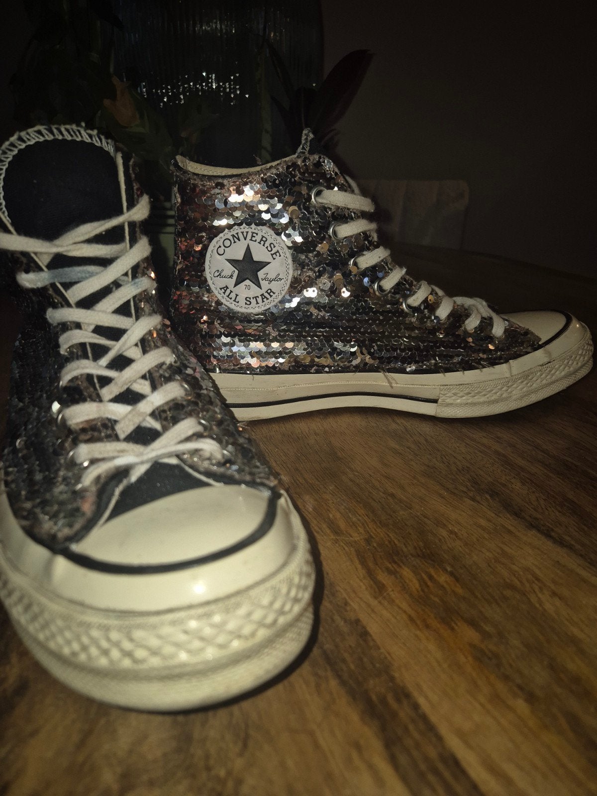 Converse All Star Chuck 70 Hi Sequin Sneakers Maat 39.5, Overige kleuren, Converse, Ophalen of Verzenden, Sneakers of Gympen