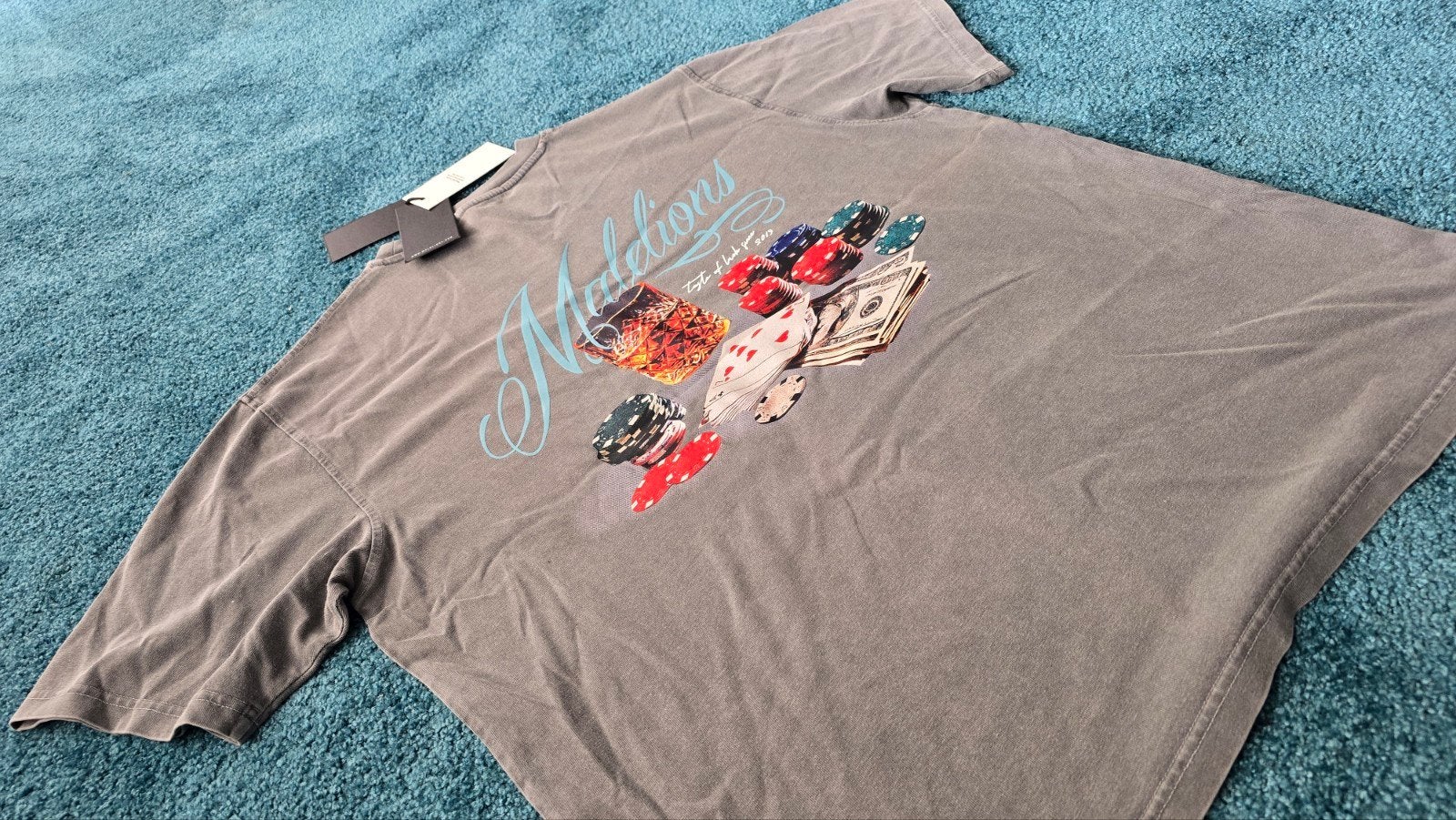 Malelions tshirt Grijs L t-shirt, Maat 52/54 (L), Malelions, Nieuw, Ophalen of Verzenden