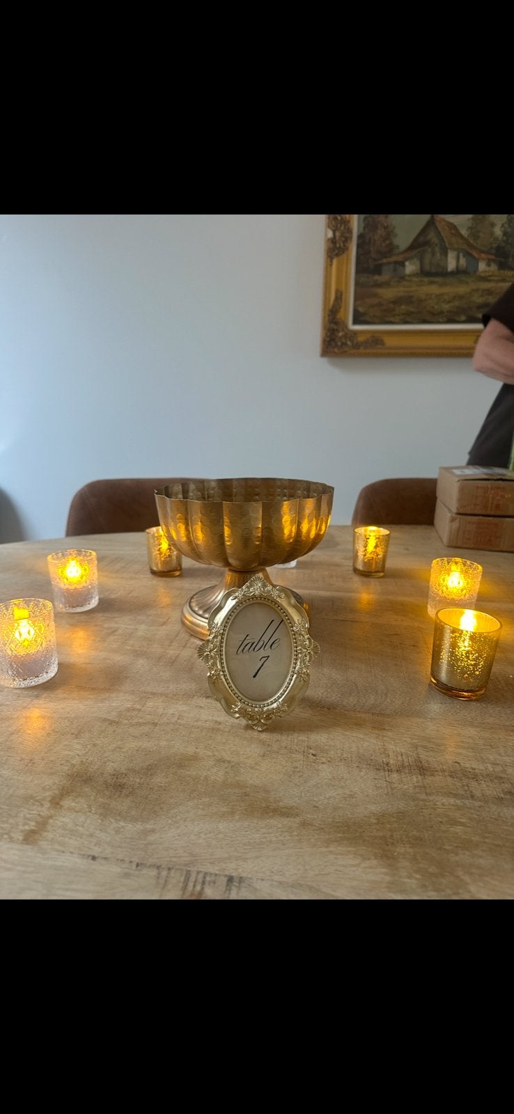 Theelicht / Waxinelicht Houders, Waxinelichthouder, Ophalen of Verzenden, Goud, Glas