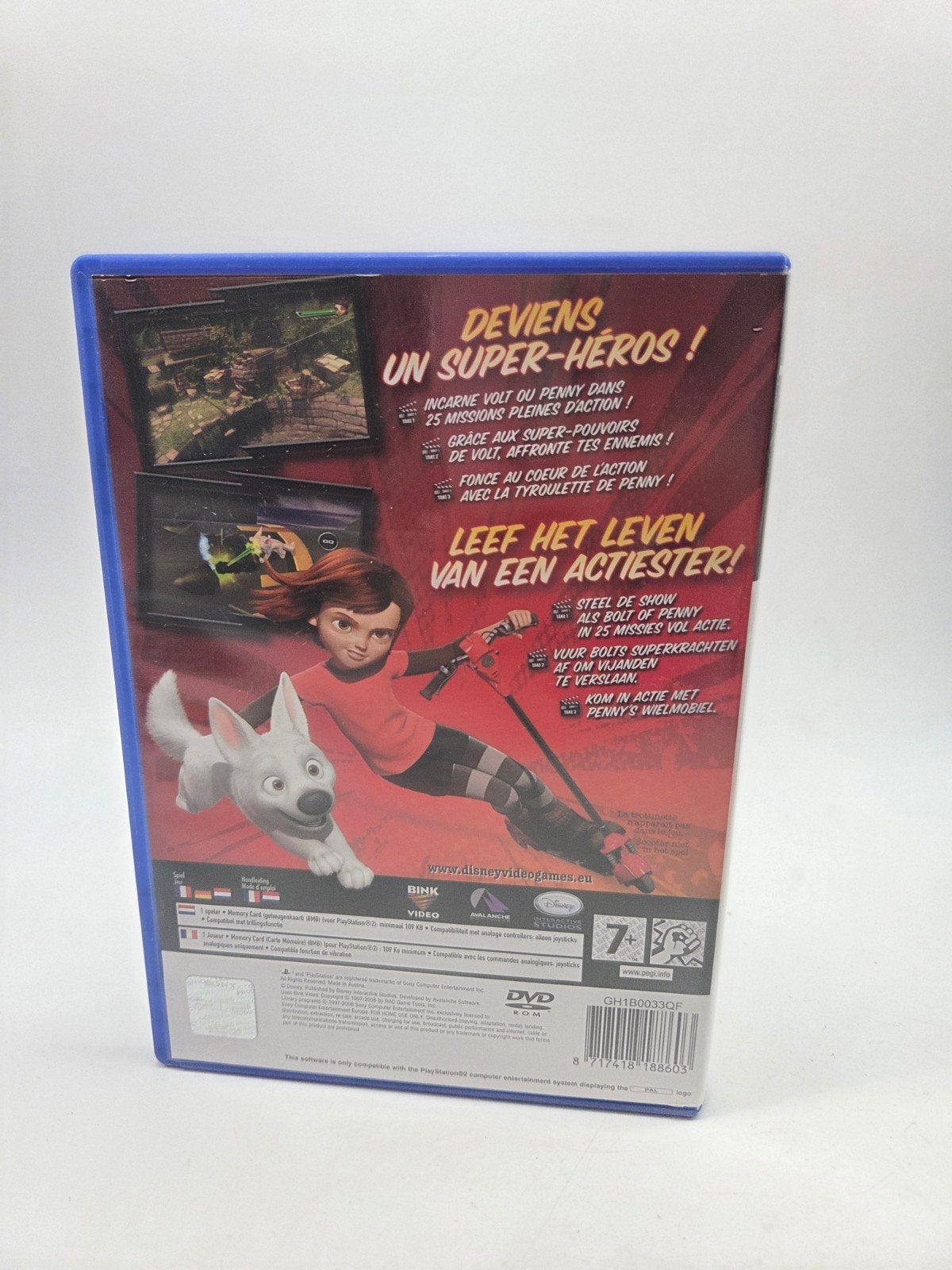 Disney Bolt - PlayStation 2 (PS2) Game, Avontuur en Actie, Gebruikt, 1 speler, Ophalen of Verzenden