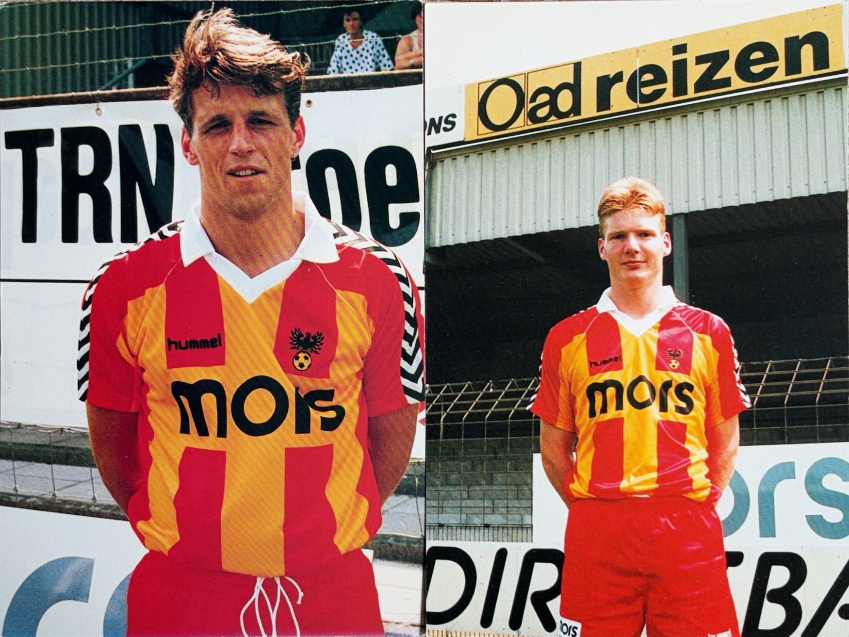 2 Spelerskaarten Go Ahead Eagles - Deventer - seizoen 91/92, Ophalen of Verzenden, Zo goed als nieuw, Feyenoord, Spelerskaart
