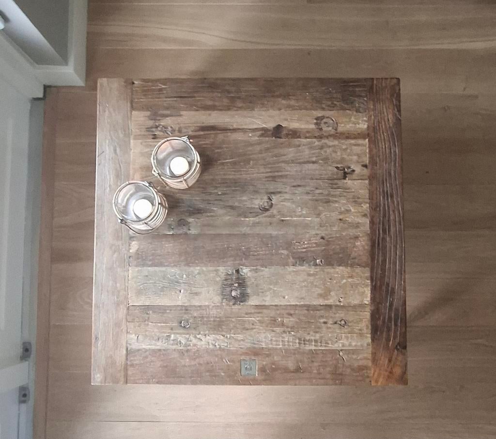 Riviera Maison Salontafel 70x70 cm - Landelijke Stijl, Huis en Inrichting, Tafels | Salontafels, Gebruikt, 50 tot 100 cm, Vierkant
