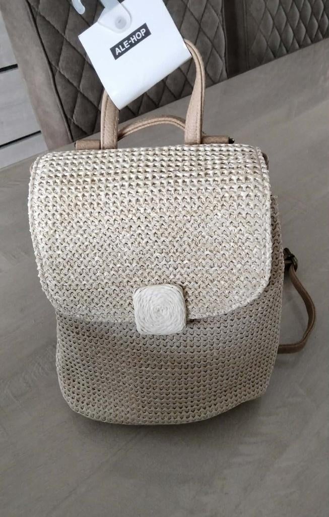 kleine Handtas Rugzak / Ale Hop NIEUW, Ophalen of Verzenden, Nieuw, Beige, Handtas