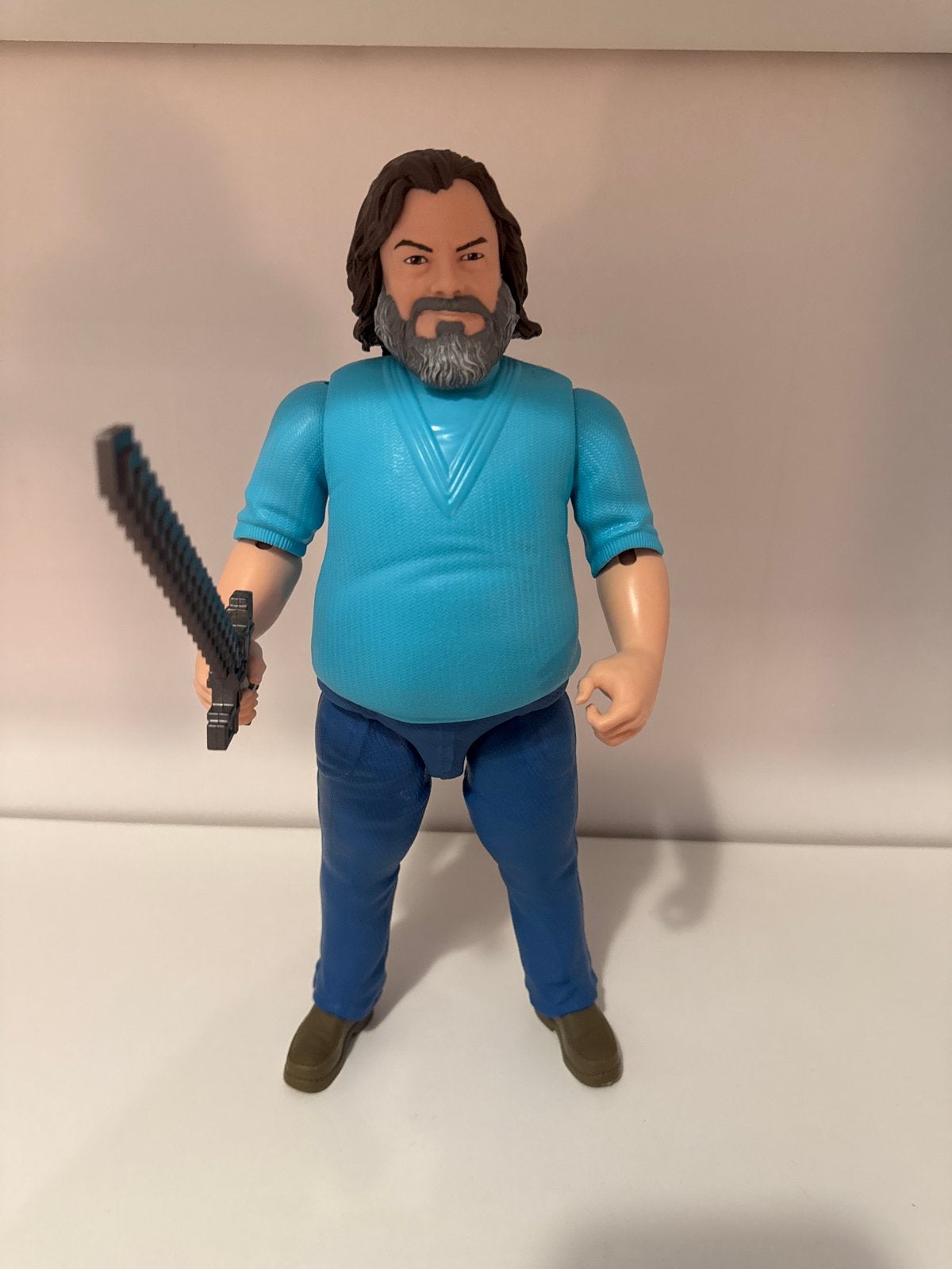 Minecraft Movie Steve Actiefiguur met Zwaard, Ophalen of Verzenden, Zo goed als nieuw