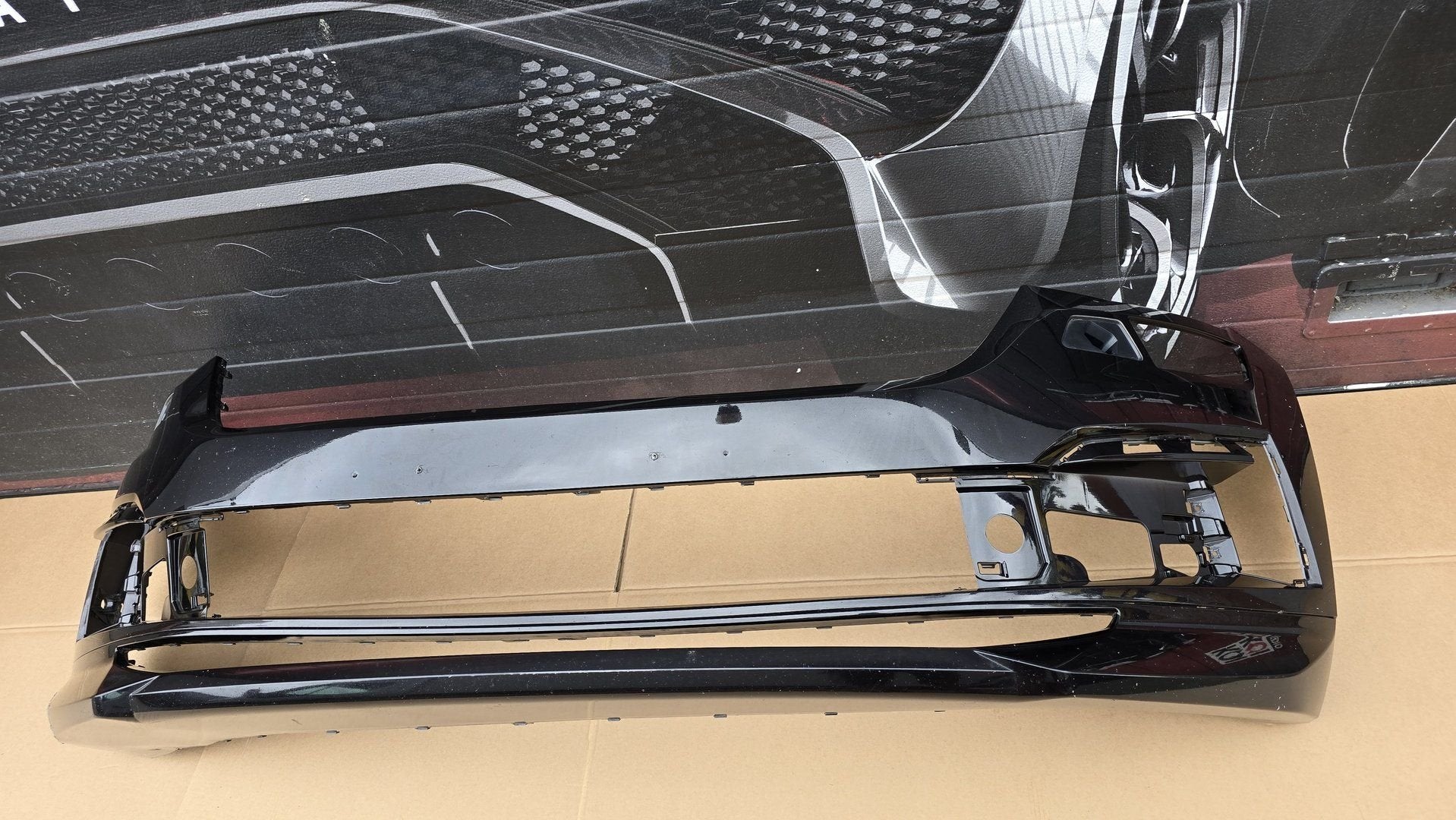 Voorbumper Skoda Kodiaq Facelift FR RS LINE ORIGINEEL BUMPER, Gebruikt, -, Voor, Ophalen of Verzenden