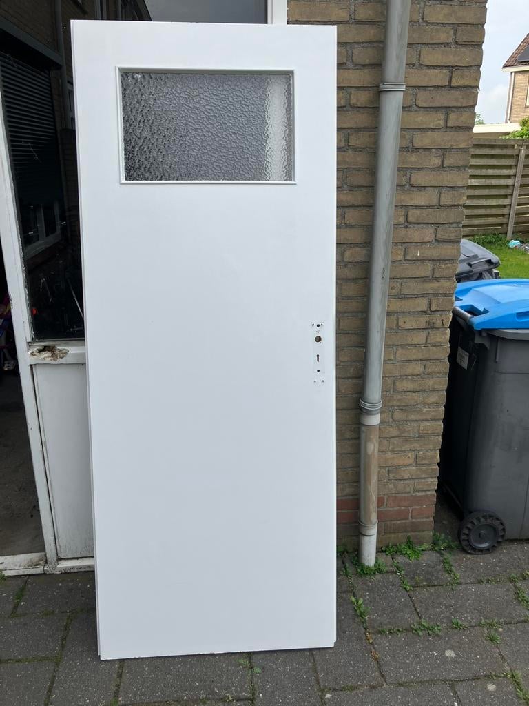 Opdekdeur rechtsdraaiend, Ophalen, Gebruikt, Minder dan 80 cm, Binnendeur