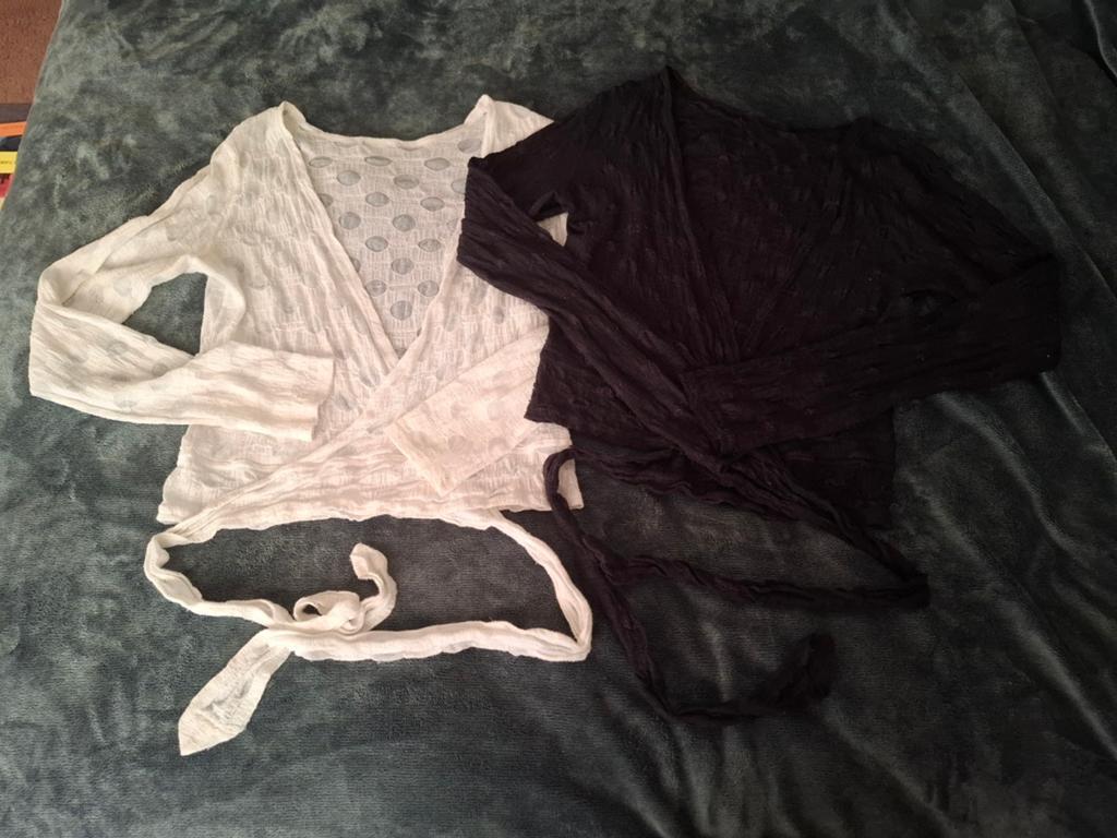 Boris Industries 2x Wikkelvestje - Zwart en Wit (Maat 1), Kleding | Dames, Ophalen of Verzenden, Wit