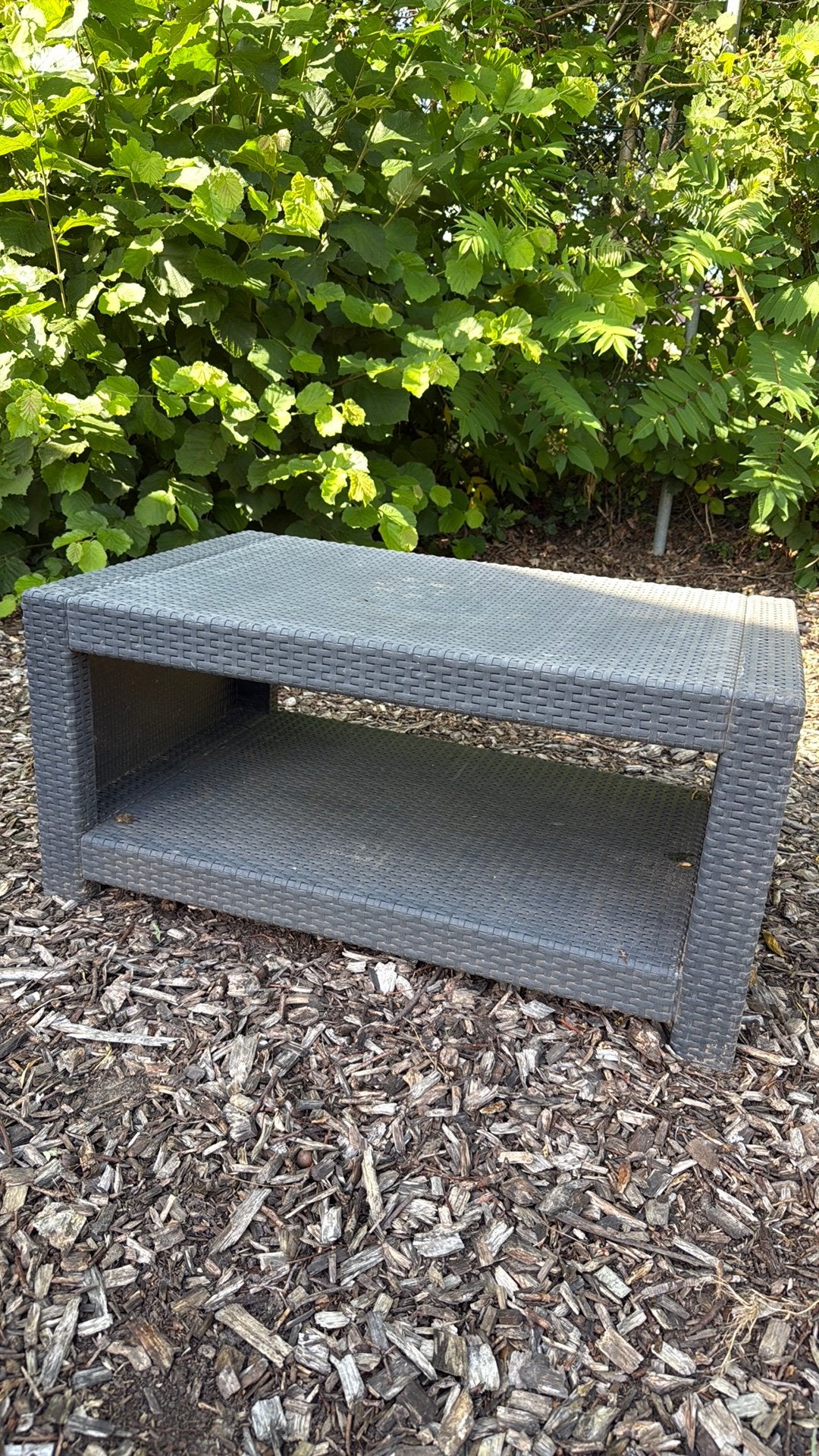 Gratis Tuintafel tuintafeltje, Ophalen, Gebruikt, Rechthoekig, Kunststof