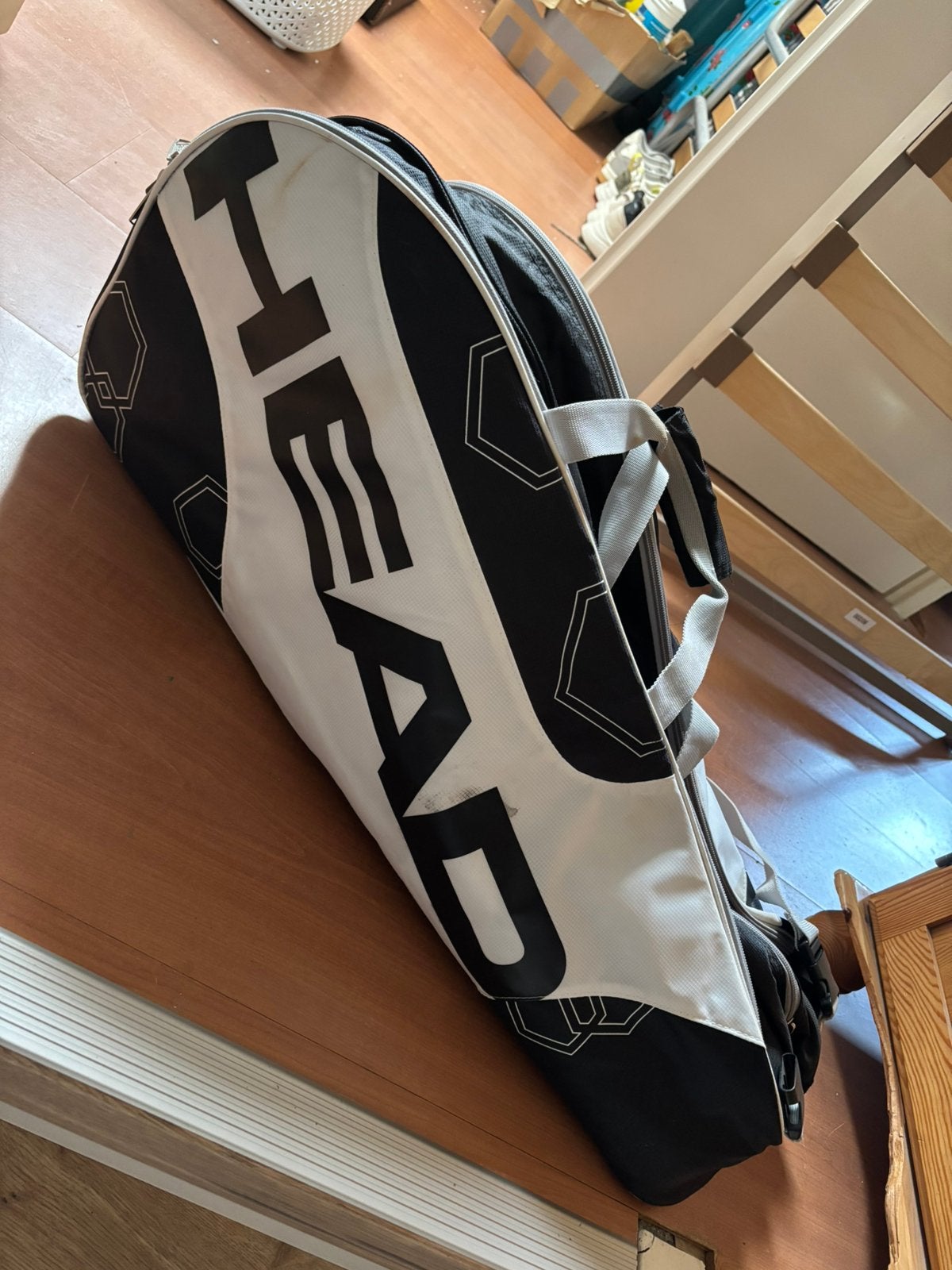 Een tennistas met 8 tennisrackets, Ophalen, Gebruikt