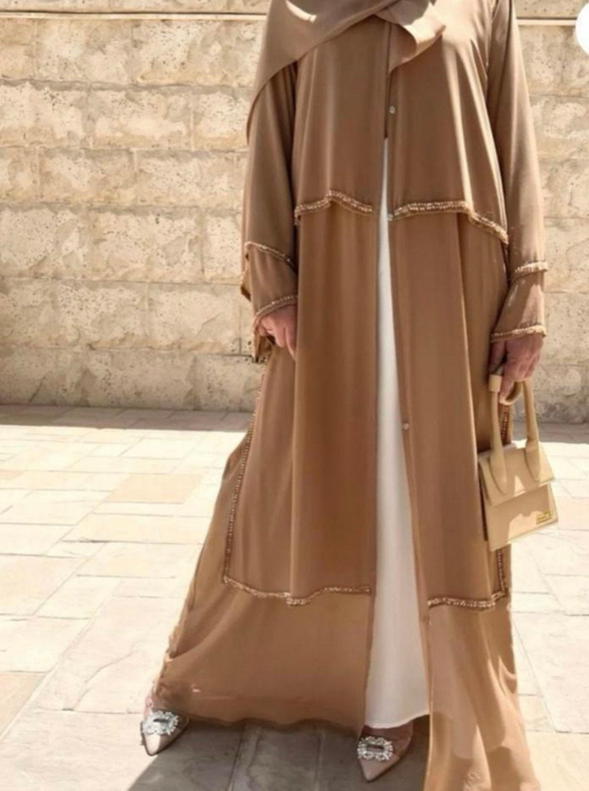 Nieuwe luxe dubai jurk kaftan caftan kimono maat l/xl, Ophalen of Verzenden, Nieuw, Maat 46/48 (XL) of groter, Overige typen