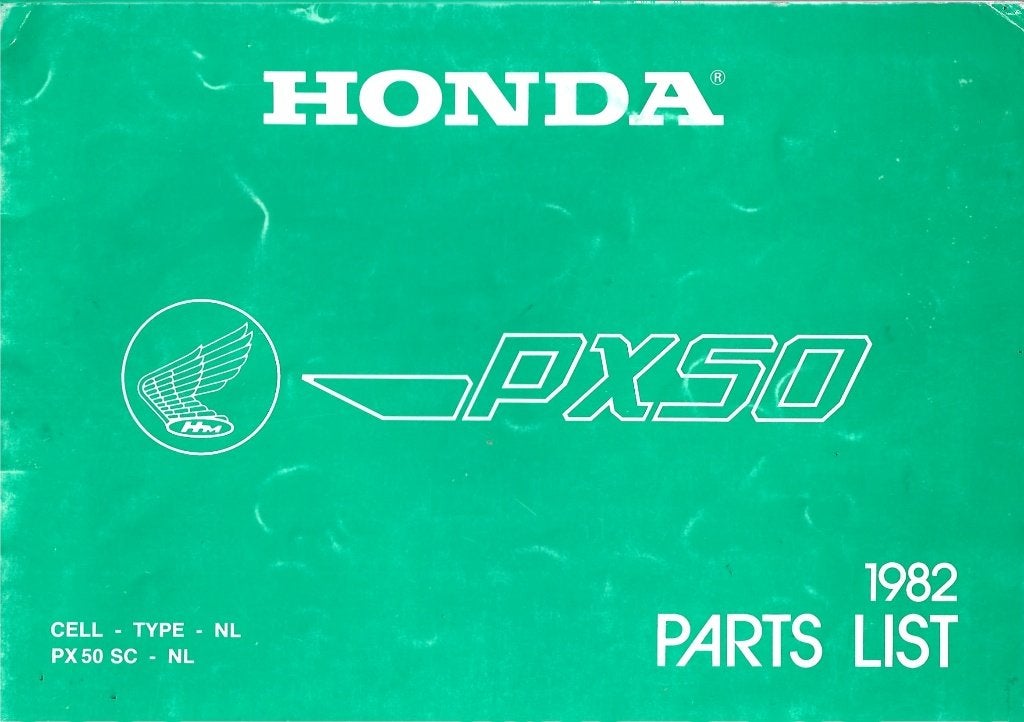 Honda PX50 Holland Parts list (1115z) 1980 1981 1982, Verzenden, Zo goed als nieuw