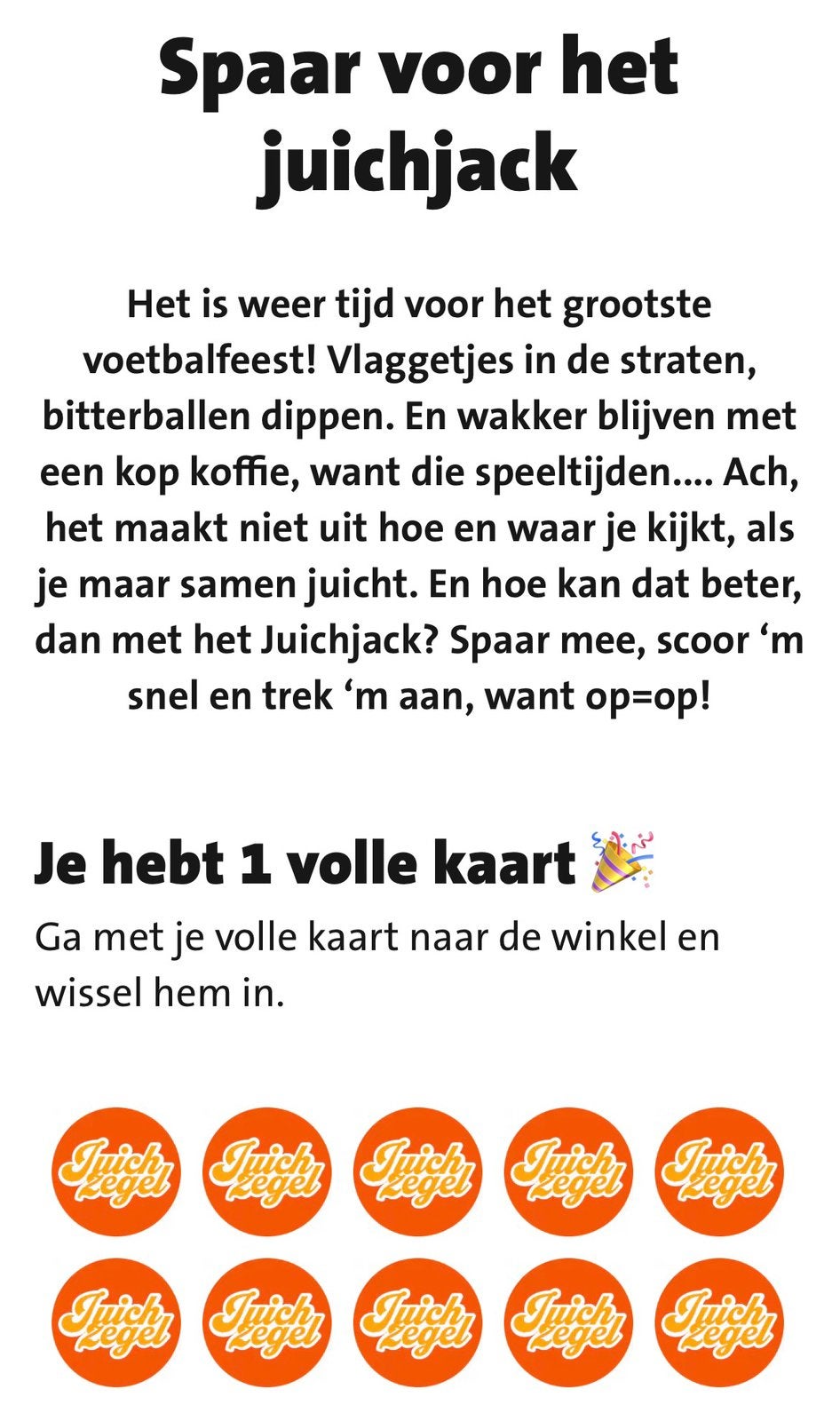 Volle kaart voor jumbo juichjack actie jumbo, Verzamelen, Jumbo, Ophalen of Verzenden
