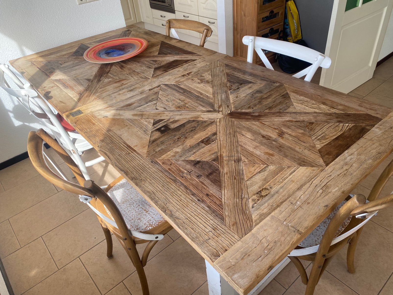 Originele Rivièra Maison Chateau Chassigny van iepenhout., Ophalen, Rechthoekig, 50 tot 100 cm