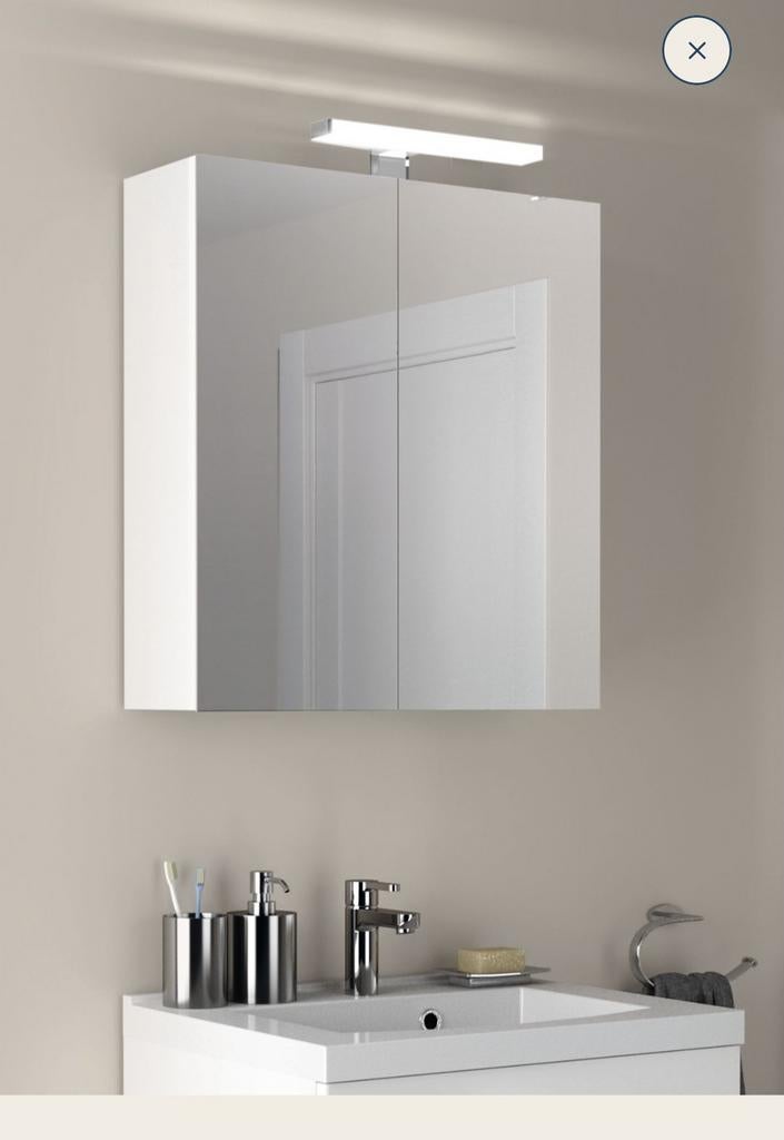 JUNO douche kast met verlichting 80 cm of 120, Ophalen, Overige typen, Nieuw, 50 tot 100 cm