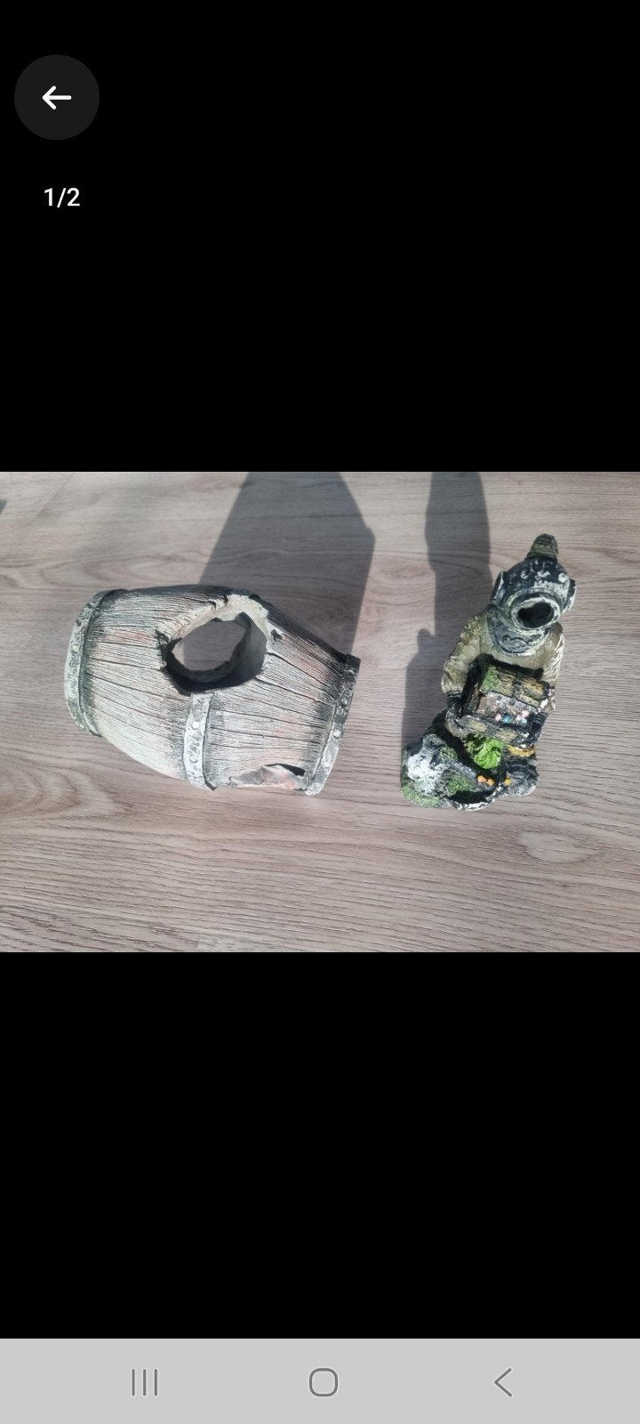 2 mooie ornamenten voor een aquarium, Ophalen