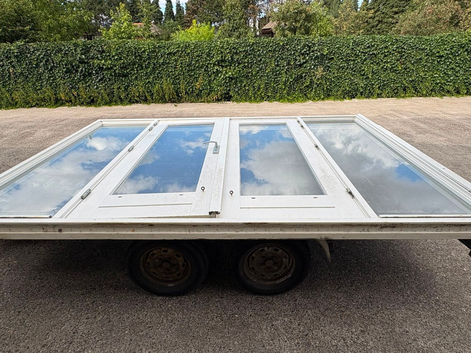 pui dubbele deuren openslaande deuren naar zijlichten Izgs, Doe-het-zelf en Verbouw, Kozijnen en Schuifpuien, Deurkozijn, 225 cm of meer