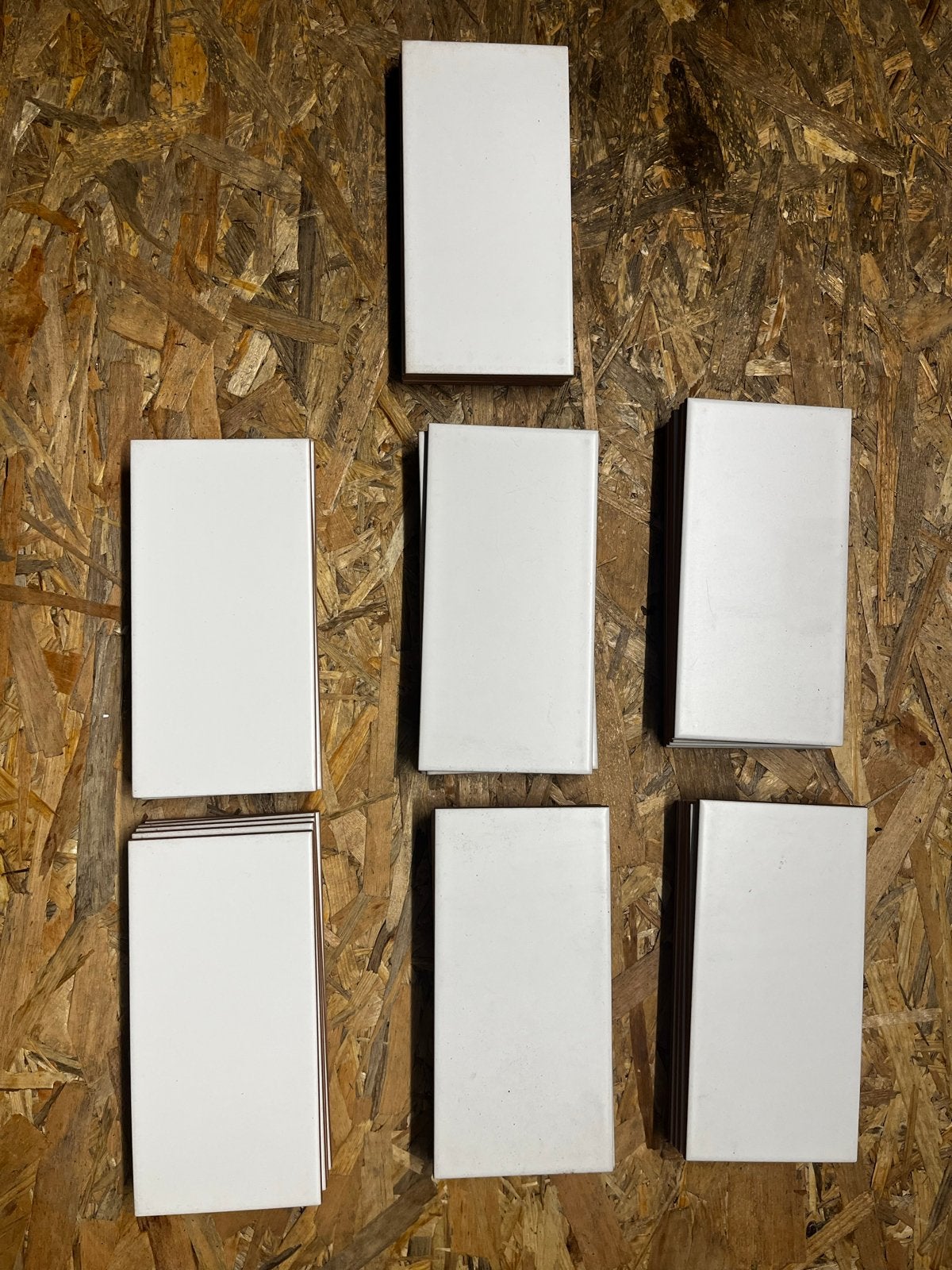 34 x MAT WITTE WANDTEGELS - 20x10 cm - Made in Spain, Ophalen, Nieuw, Minder dan 20 cm, 20 tot 40 cm