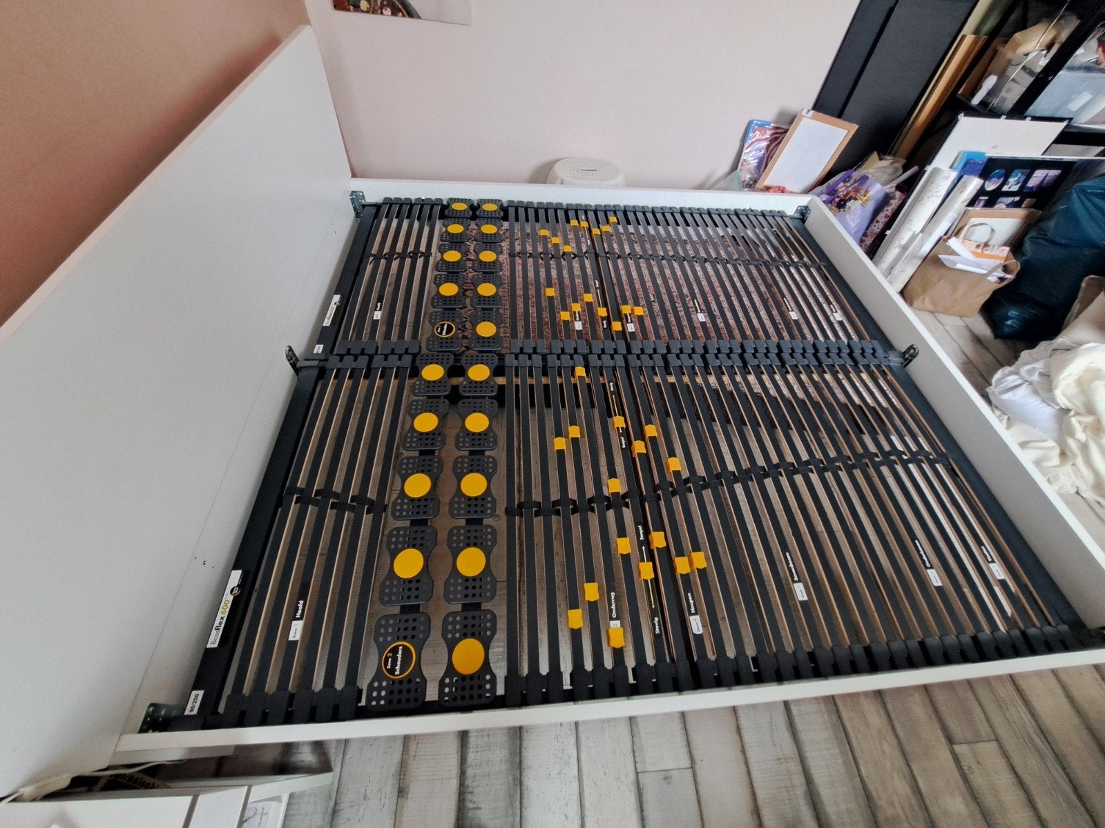 Lattenbodems Bossflex 600 90x200 cm, Ophalen, 90 cm, Eenpersoons, Zo goed als nieuw