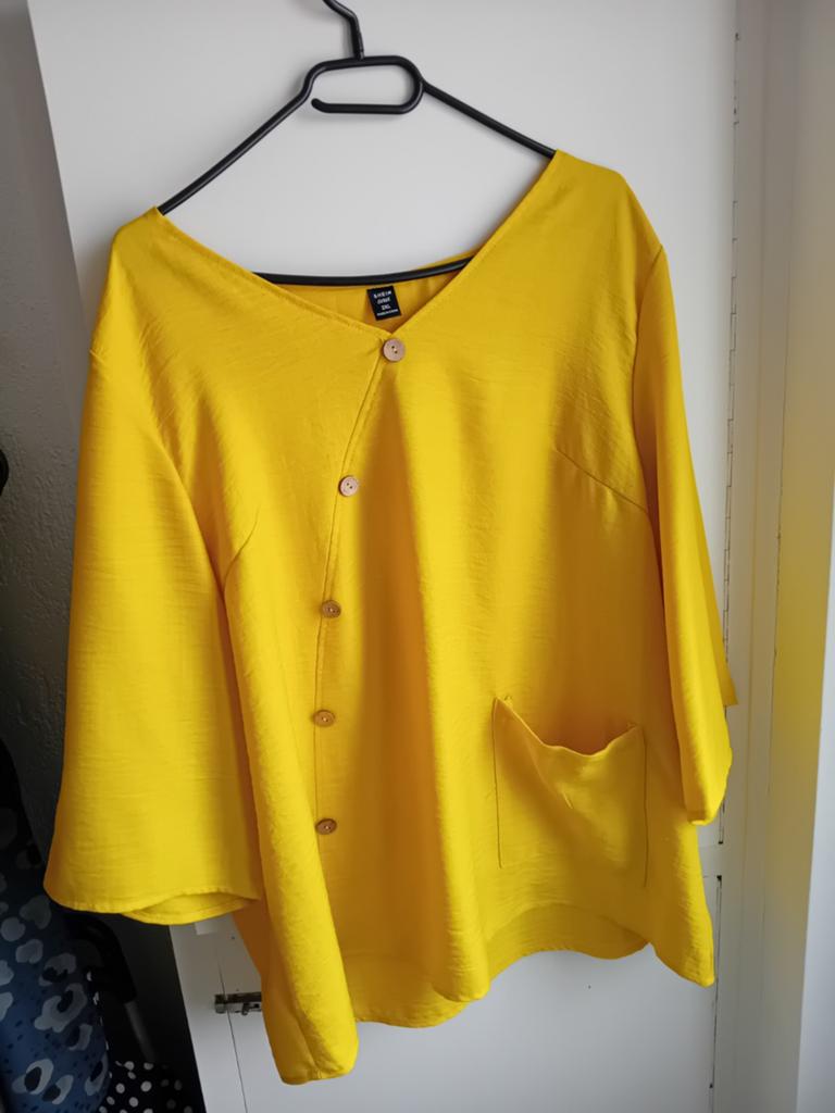 Vrolijk Zomerpak, Kleding | Dames, Blouses en Tunieken, Ophalen of Verzenden, Zo goed als nieuw, Maat 46/48 (XL) of groter, Geel