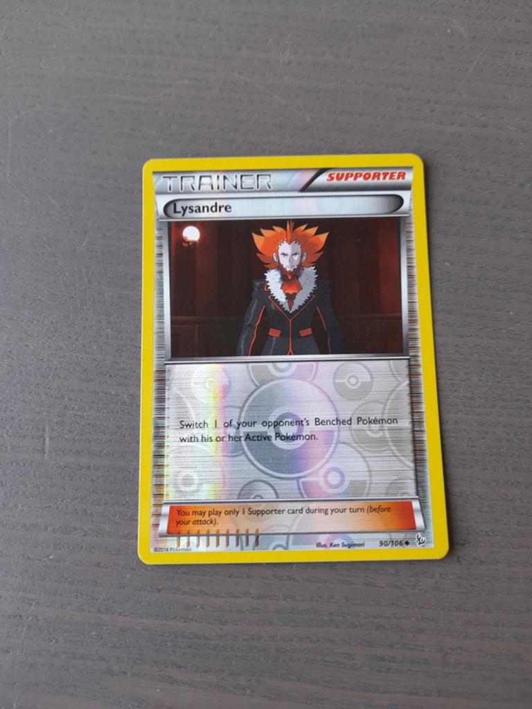 Flashfire 90/106 lysandre reverse, Ophalen of Verzenden, Gebruikt, Losse kaart, Foil