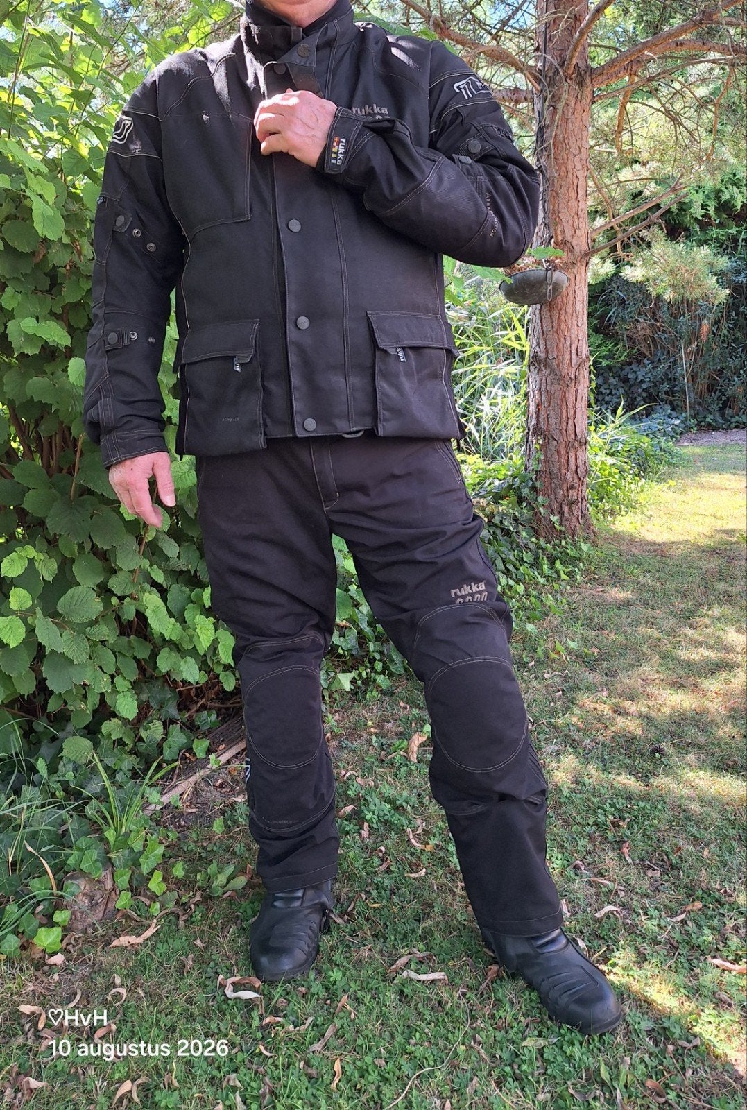 Zeer net Rukka motorpak (jas 58, broek 56 kort), Motoren, Kleding | Motorkleding, Ophalen, Jas | textiel, Heren, Rukka