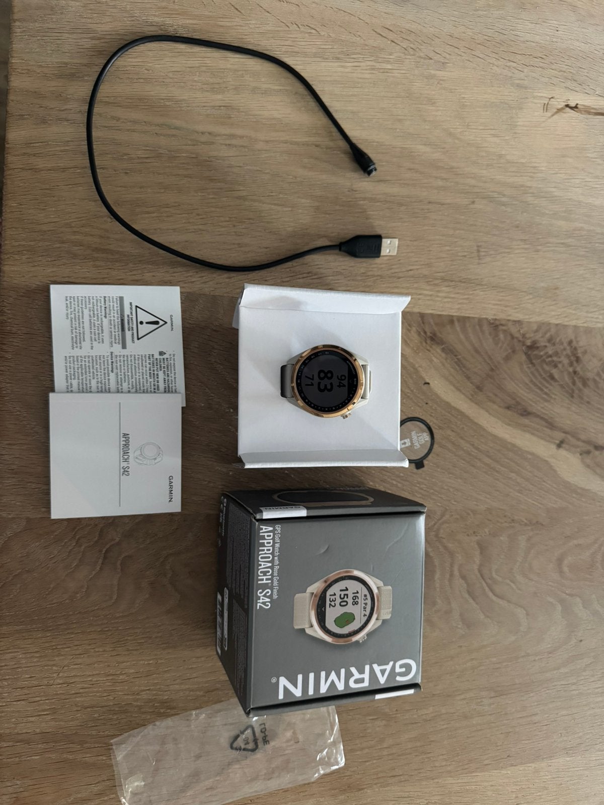 Garmin Aproach S42 Rose goud golfhorloge, Sport en Fitness, Golf, Ophalen of Verzenden, Zo goed als nieuw, Overige typen