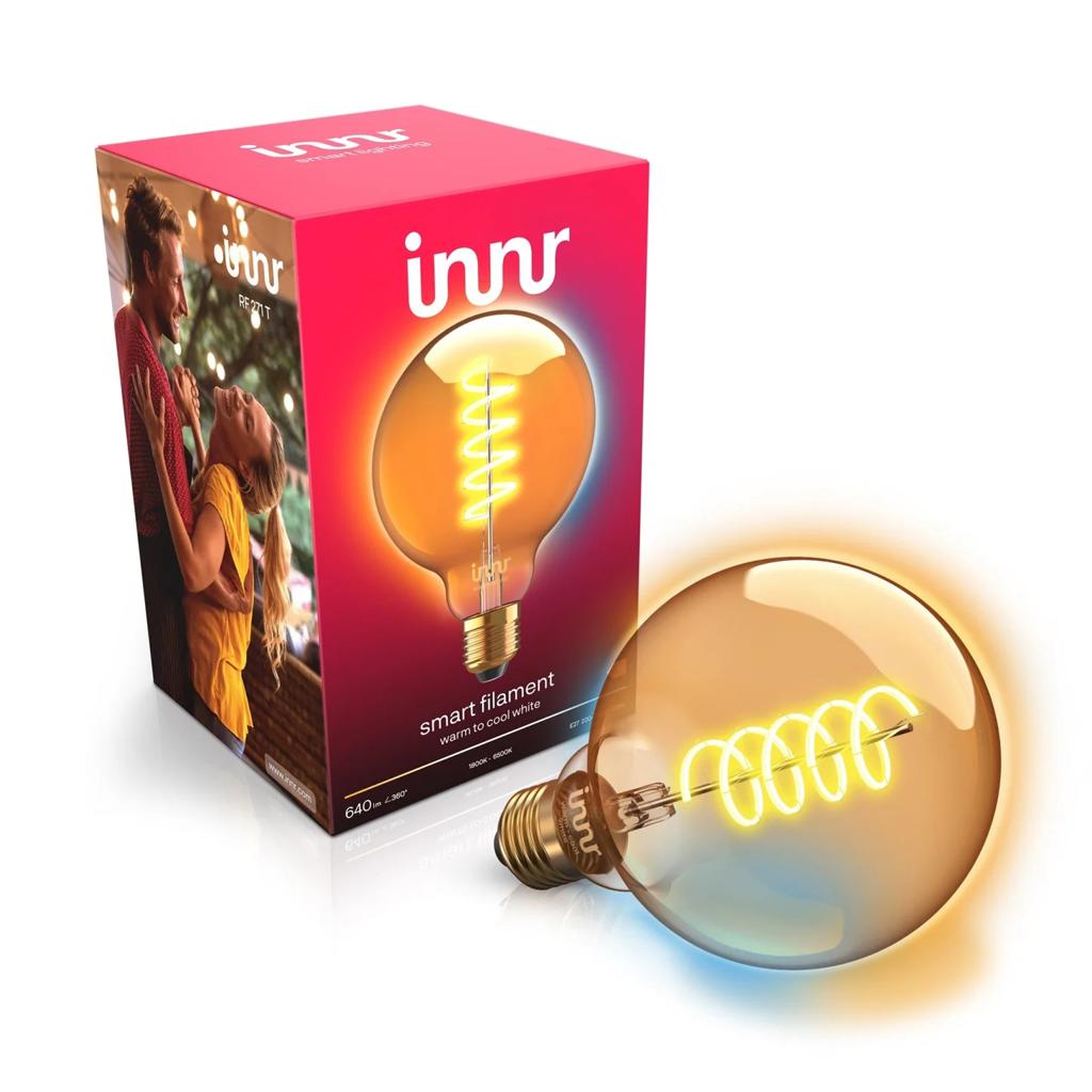 INNR Smart Globe E27 filament lamp (werkt met Hue/Zigbee), Ophalen of Verzenden, Zo goed als nieuw