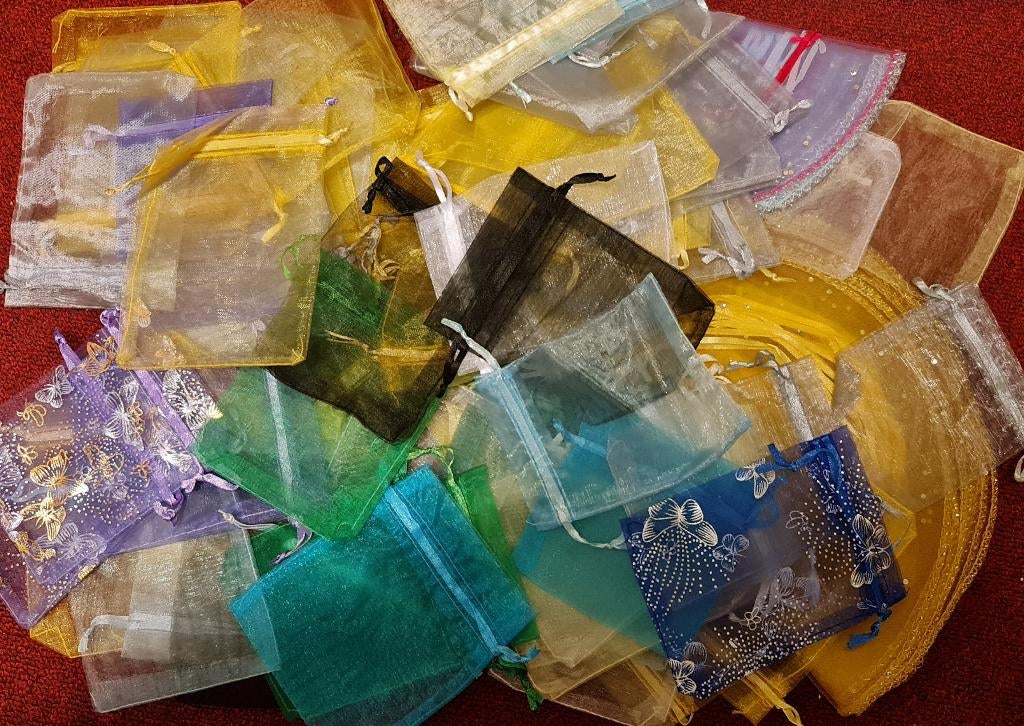 Tule zakjes (100 stuks), Ophalen of Verzenden, Nieuw, Versiering, Overige