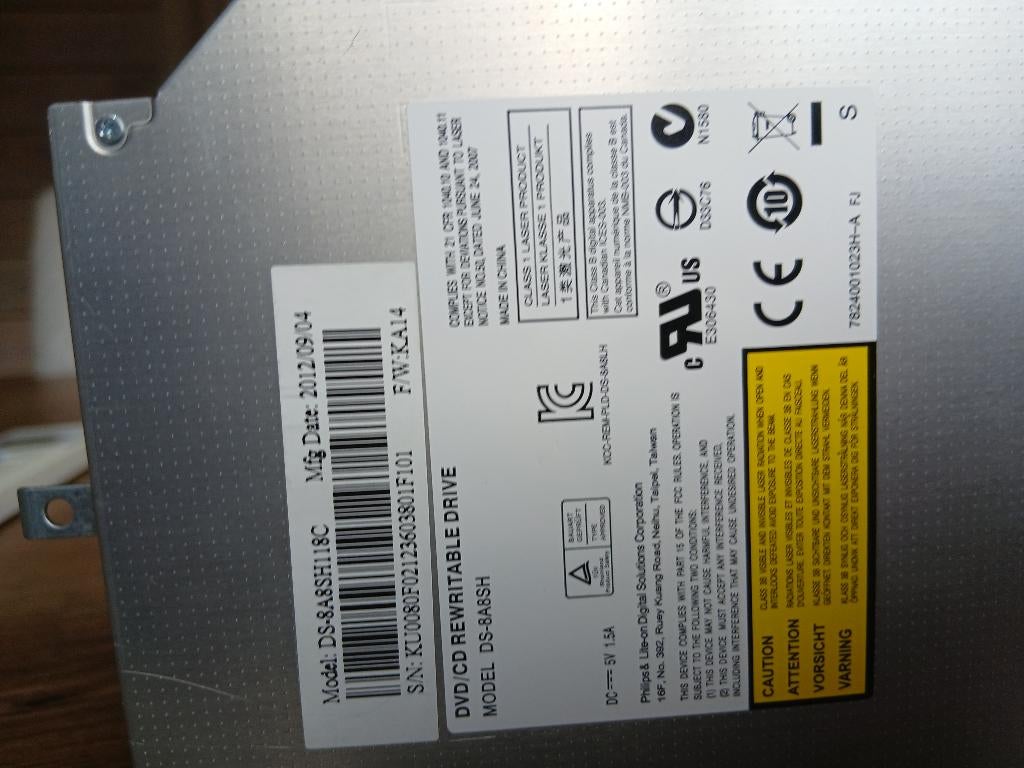 Dvd/cd lezer, Intern, Gebruikt, Dvd, Ophalen of Verzenden