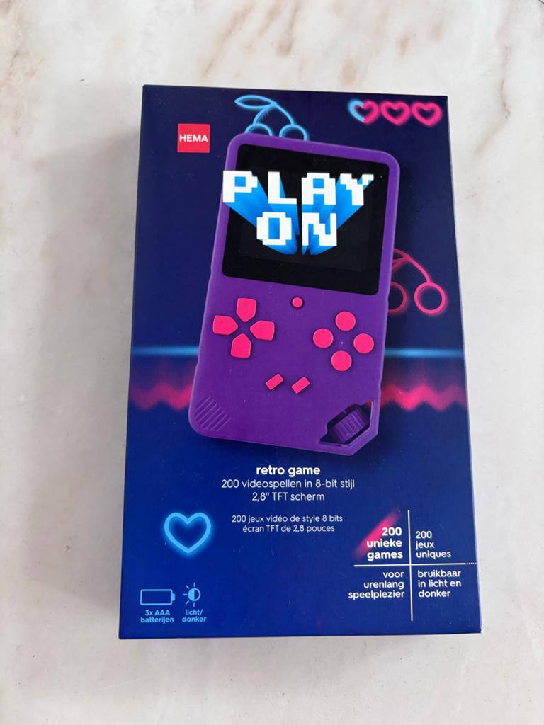 Hema Retro Gaming Console - 200 unieke 8-bit games, Spelcomputers en Games, Ophalen of Verzenden, Overige merken, Nieuw