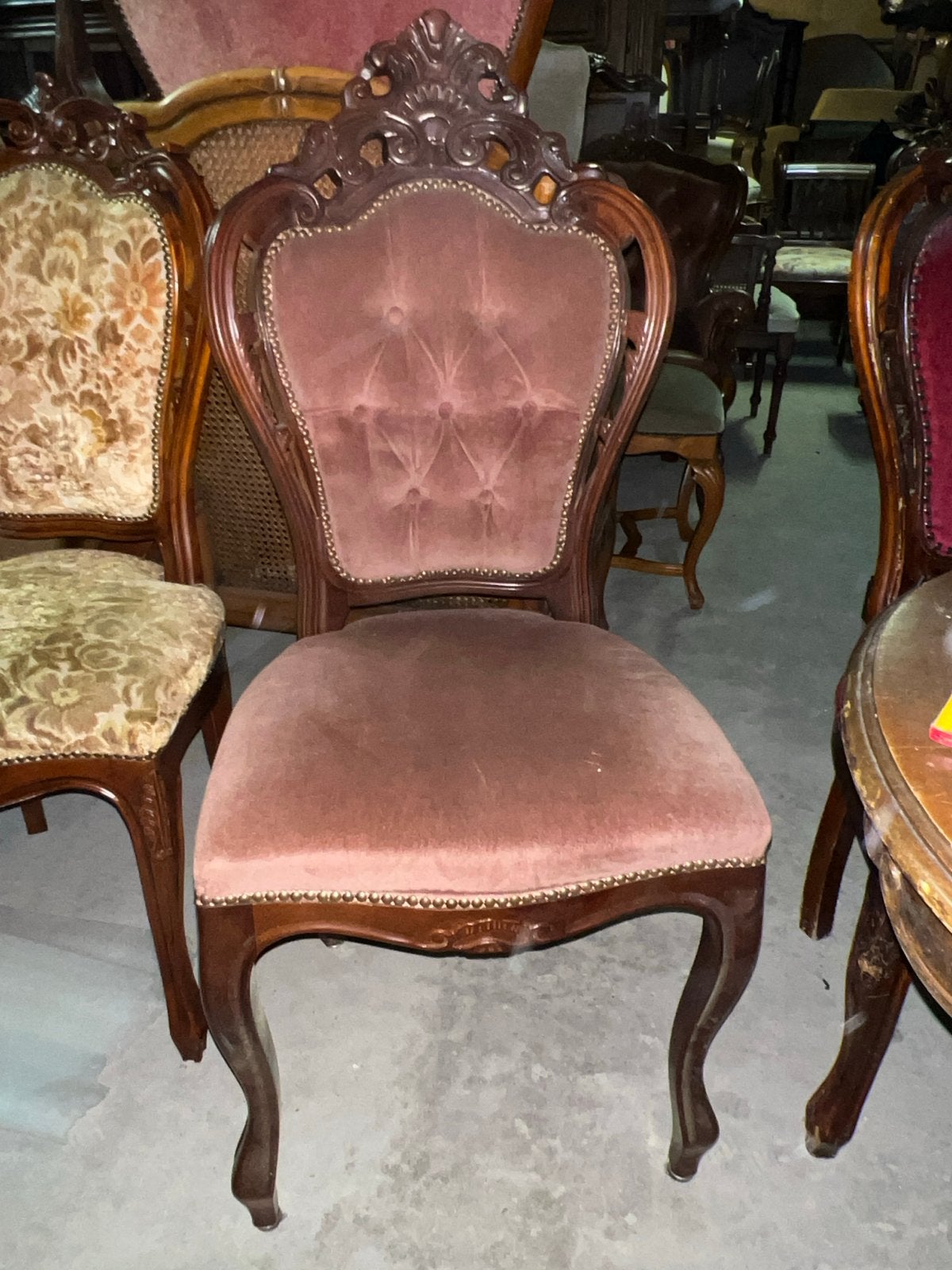 6 Barok Eetkamerstoelen -MAGAZIJN OPRUIMING, Ophalen