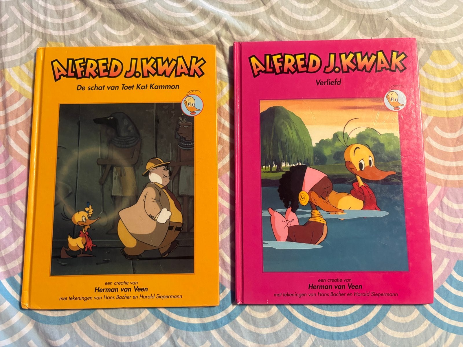 2x Alfred J. Kwak: De schat van Toet Kat Kammon & Verliefd, Boeken, Kinderboeken | Jeugd | onder 10 jaar, Ophalen of Verzenden