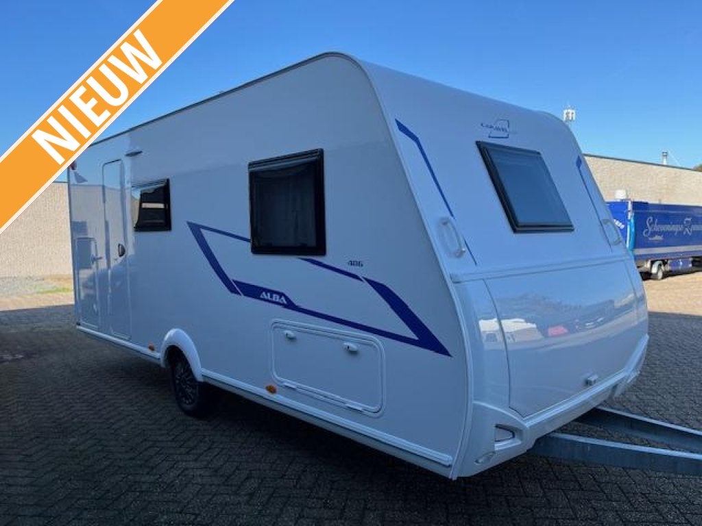 Caravelair Alba Family 486 2026 Stapelbed met Gratis Airco, Caravans en Kamperen, Caravans, Dwarsbed, Schokbreker, Bedrijf, 5 tot 6 meter