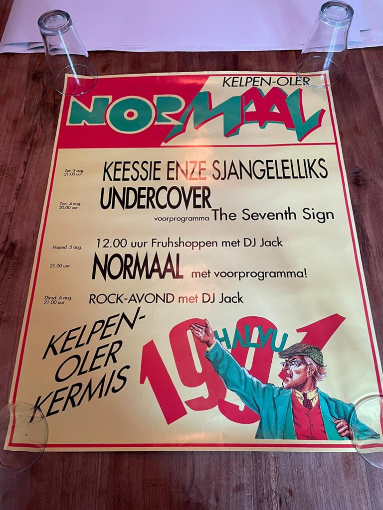 Tourposter Normaal - HALVU (1991), Verzamelen, Ophalen of Verzenden, Gebruikt, A1 t/m A3, Muziek