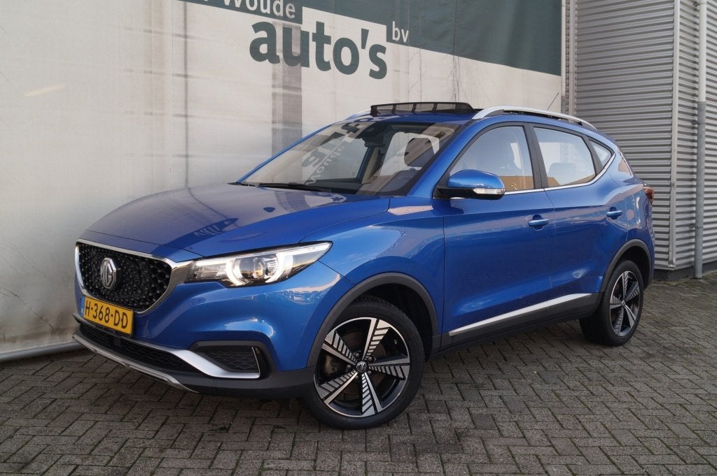 MG ZS EV Luxury 45 kWh -SOH89%-PANO-LEER-NAVI-, Auto's, Automaat, 0 cilinders, Gebruikt, 1507 kg